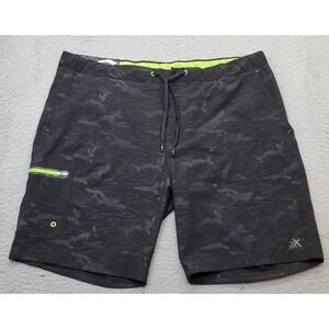 ZeroXposur Swimwear Shorts Mens 2XL Multi Camo Comfort UPF 50+ Stretch Waistband